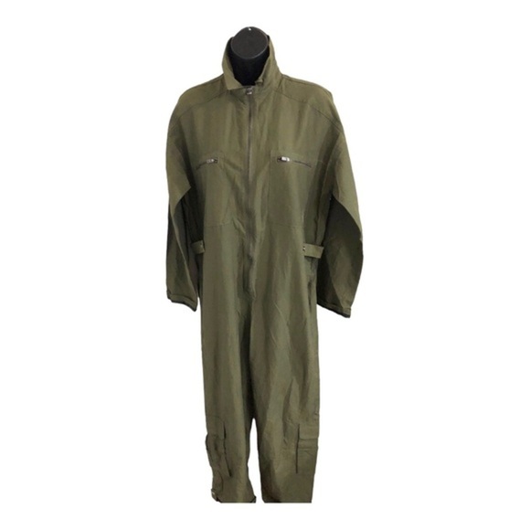 FREE PEOPLE fp movement olive army green Mesmerize Me Coverall jumpsuit size XS - Picture 1 of 16